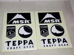 ステッカー　MSR 他アウトドア メーカー ブランド　2個セット　モチヅキのサムネイル