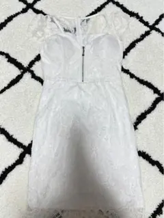 【美品】　ホワイト　レースドレス