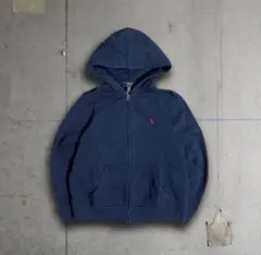 正*ん様 90s Ralph Lauren ジップパーカー ナス紺フェードネイビ
