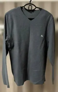 BURBERRY LONDON Vネック ニット グレー Lサイズのサムネイル
