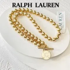 G534/RALPH LAUREN/8mm/南京錠ゴールドビーディドネックレスのサムネイル