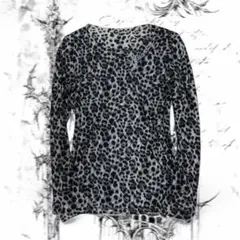 レオパード ヒョウ柄 ロンT 平成ギャル男 お兄系 y2k archive