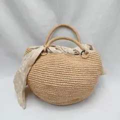 ラフィア かごバッグ