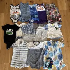 ベビー服まとめ売り　ロンパースと肌着セット70cm ミキハウス　ファミリア