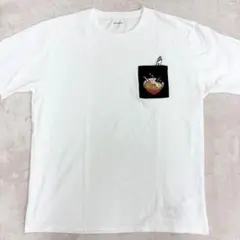 【美品】graniph グラニフ Tシャツ ラーメン・おてもと・ギョーザ刺繍