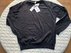 すごセーター　3L Vネックセーター 毛100% ブラック