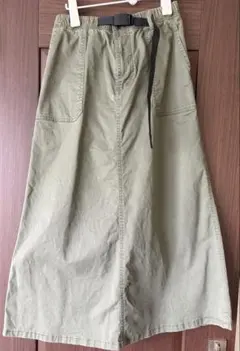Gramicci ロングスカート　カーキー　Mサイズのサムネイル