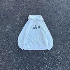 90〜00s OLD GAP フリースパーカー ロゴ グレー フーディー メンズ