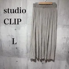 スタジオクリップ✳︎ studio CLIP ✳︎プリーツ風　フレアスカート お洒落