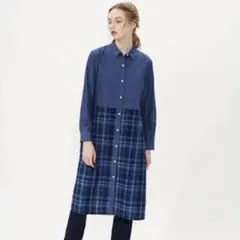 Golden Bear ゴールデンベア　シャツワンピース　チェック　M