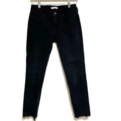 【AZUL BY MOUSSY】ダメージ デニムパンツ ブラック ストレート M