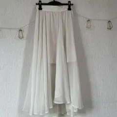 LILY BROWN フレアスカート ホワイト