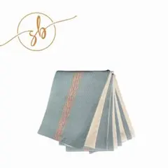 大人気！おまけ付　着物リメイク　ハンドメイド　半幅帯　グリーン系