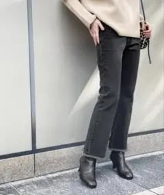 spick and span 5 1/2 ベルラインフレイデニム27　黒のサムネイル