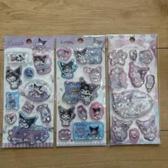 Kuromi 水シール３枚セット