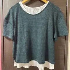 THE EMPORIUM ワッフル地レイヤードTシャツのサムネイル