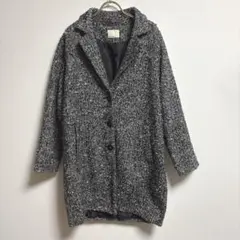 ✨良品✨ オリーブデオリーブ チェスターコート ミドル丈 ツイード ウール