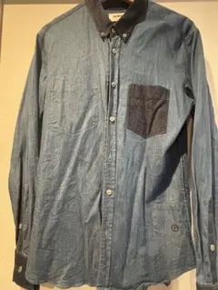 日本製　FACTOTUM デニムシャツ　size48のサムネイル