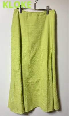 KLOKE ロングスカート ライムグリーン Sサイズのサムネイル