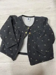 プチバトー　星柄　グレー　ボレロ　カーディガン　24m 90