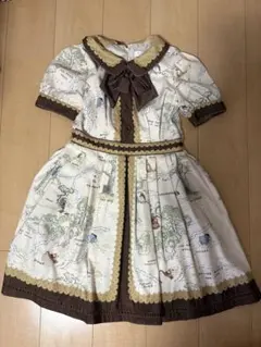 ミ*キ様 Disney ドレスショップ キャラクター総柄 ワンピース