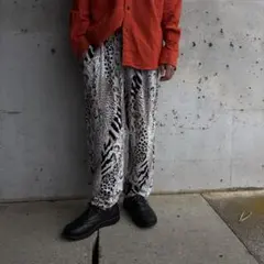 ユーロ レーヨン アニマル柄パンツ