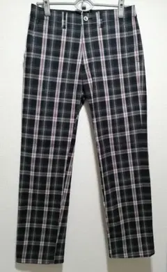 Lakeland チェック柄 ストレッチ ストレートパンツ 79サイズ