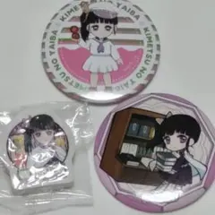 鬼滅の刃 カナヲ 3点セット 缶バッジ 消しゴム