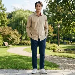 MAISON SPECIAL メゾンスペシャル 長袖シャツ ベージュ サイズ44のサムネイル