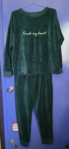 ダークグリーン ルームウェア セット