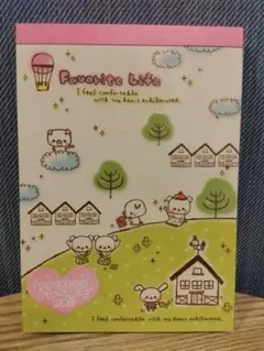 レア！ 平成レトロ☆ ファンシー キャラクター メモ帳 トレペ付き 当時物