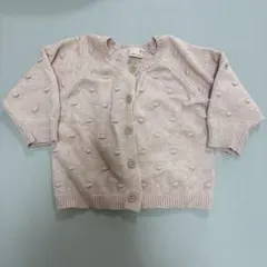 petit main ピンク カーディガン 80