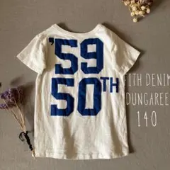 フィスデニムダンガリー✾ ナンバーロゴ デザイントップス140