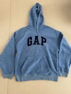 GAP フリースパーカー ライトブルー　S