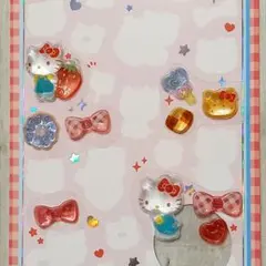 正規品 サンリオ ボンボンドロップシール キティ 第二弾 赤 おすそ分け