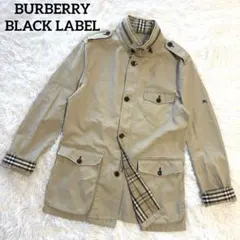 バーバリーブラックレーベル L コットン ベージュ ミリタリージャケット