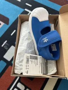 adidas 青 サンダル16cm