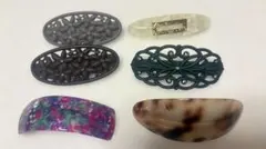 ヘアバレッタ6点セット（used）