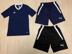 <サイズ160>サッカーシャツ&ハーフパンツ