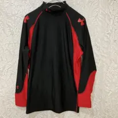 A221 UNDER ARMOUR アンダーシャツ ブラック レッド XL