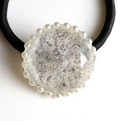 ヘアゴム レジン 宝石型 658