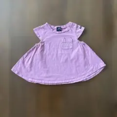 【プティマイン】猫ちゃんポケットAラインチュニック90