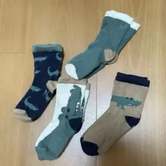ワニ柄 ベビー靴下 3足セット