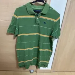 Abercrombie & Fitch ストライプ ポロシャツ S