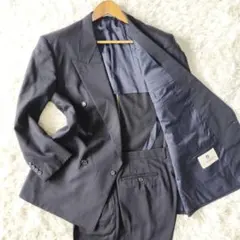 【良品】ジバンシー カジュアルスーツ セットアップ ダブル 背抜き ロゴボタン