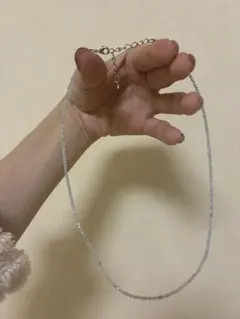 天然石 アクアマリン ビーズ ネックレス 3月誕生石