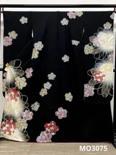 振袖 仮絵羽 総絞り 紋意匠 正絹 未仕立て品 八掛付き MOK798 - メルカリ