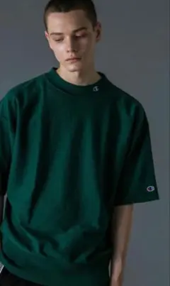 チャンピオン×モンキータイム別注リバースウィーブ モックネックビッグＴシャツ／L