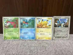 ポケモン　マクドナルドプロモセット　ピカチュウ　ルカリオ　ミズゴロウ　ジュプトル