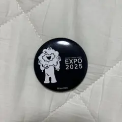 大阪関西万博　黑白ミャクミャク　缶バッジ